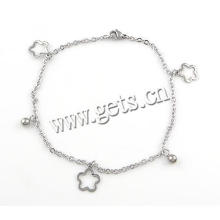 Gets.com 304 stainless steel white gold anklet bracelet